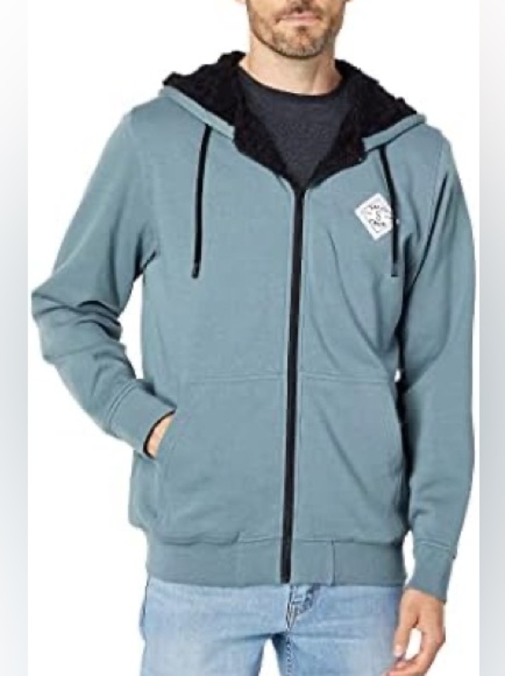 Salty Crew Shelter Sherpa Zip Fleece Hoodie